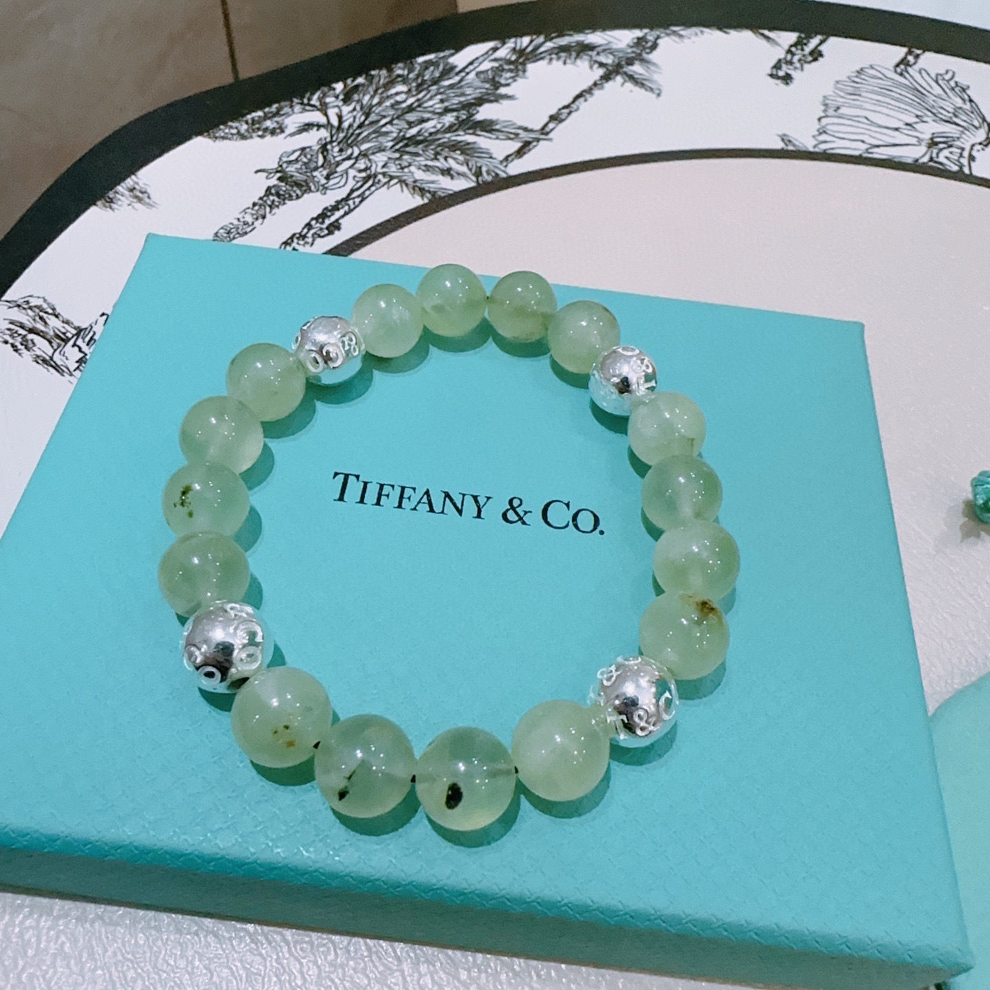 Tiffany & Co. Style Agate Silver Bracelet - Unisex, Retro Rock Punk 4 i1760523684334 5024 0 2