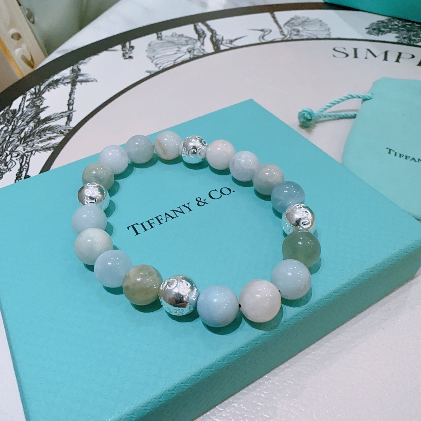 Tiffany & Co. Style Agate Silver Bracelet, Unisex, Retro Punk Fashion 2 i1760523701224 2530 0 0