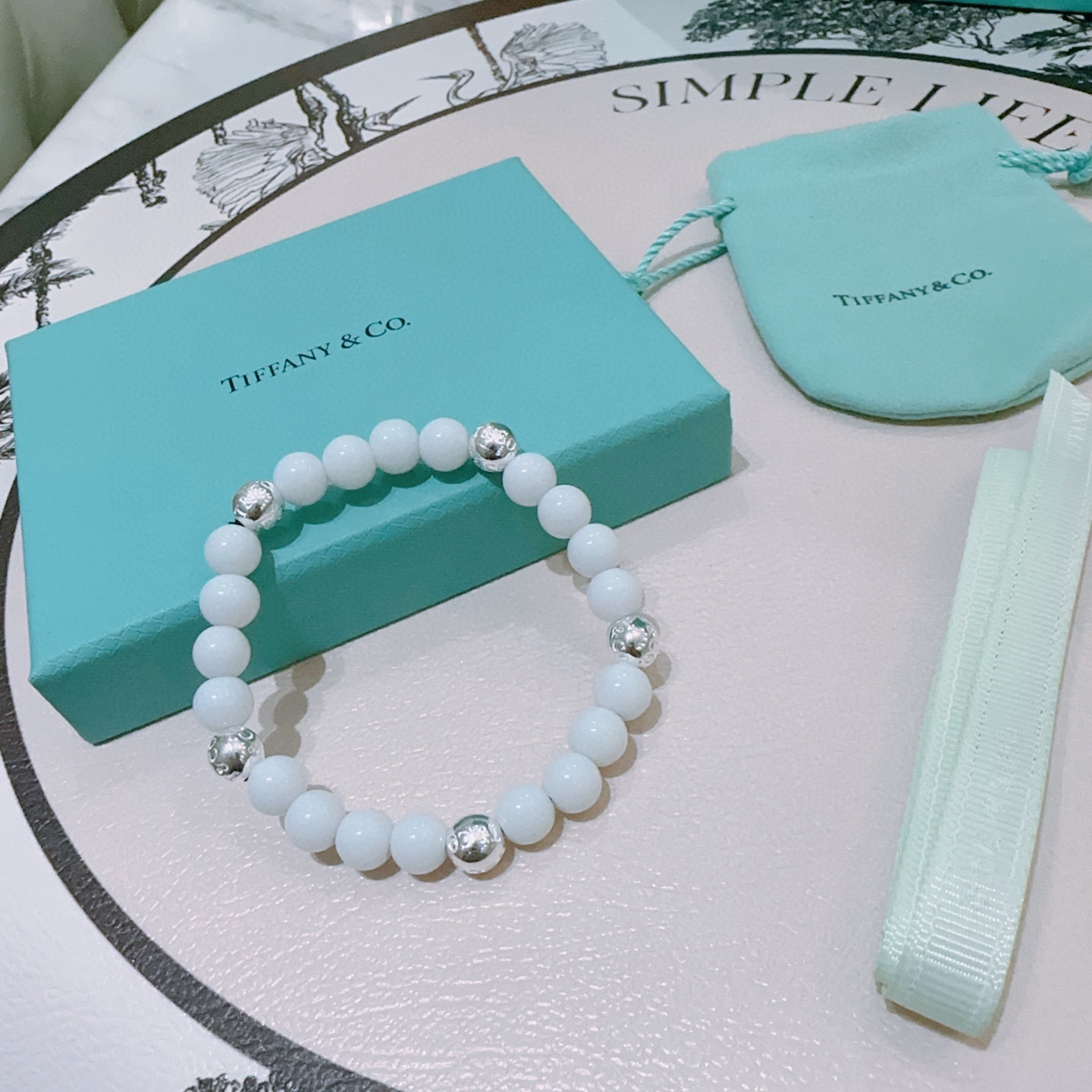 Tiffany & Co. Agate Silver Bracelet, Celebrity Style, Unisex 3 i1760523729214 1645 0 1