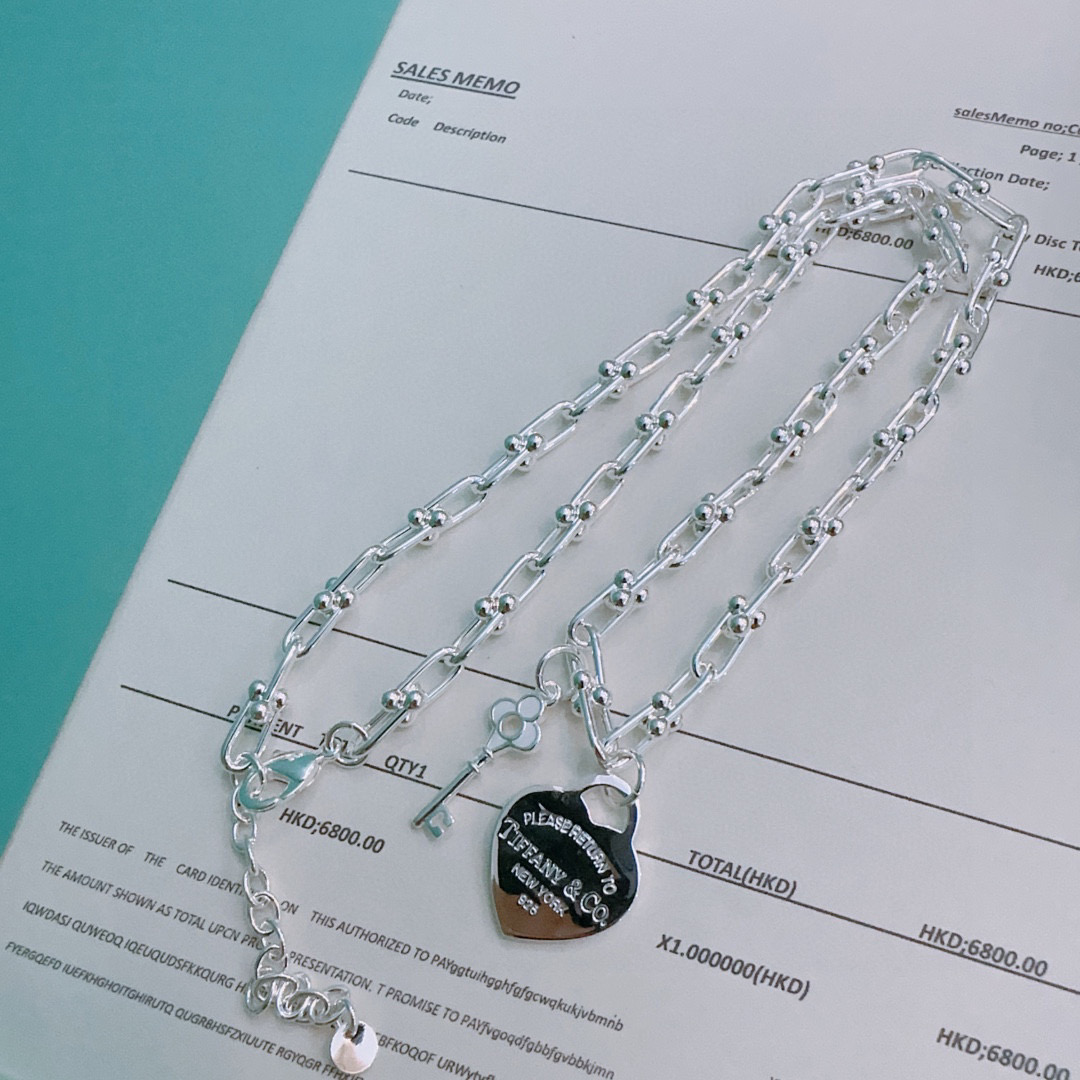 NO:583188,Tiffany TIFFNY&CO. counter Seiko silver version star's same style, retro old style, original replica, handmade ~ authentic mold opening, trendy and fashionable must-have, can be worn by both men and women, same style for couples, rock punk silver style, trendy and versatile, same style as the official website (60cm adjustable), high-quality jewelry, tiffany19860909蒂芙尼 TIFFNY&CO. 专柜精工银版本明星同款 复古做旧风 原版复刻 纯手工打造 ～正品开模潮流时尚必备 男女均可佩戴 情侣款同款 摇滚朋克银风格 潮流百搭 官网同款（60cm可调节）,饰品精品,tiffany,Jewelry