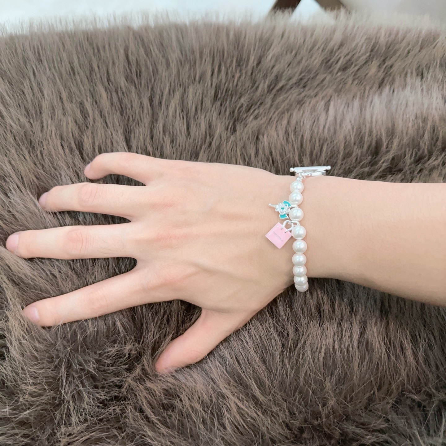 正品新款蒂芙尼手链🩵 TIFFNY&CO. 专柜精工版本 多元素玛瑙银风格手链 明星同款 复古做旧风 原