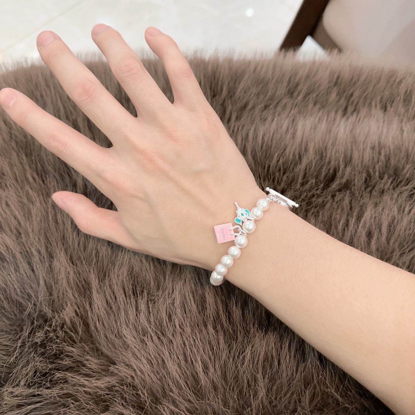 正品新款蒂芙尼手链🩵 TIFFNY&CO. 专柜精工版本 多元素玛瑙银风格手链 明星同款 复古做旧风 原