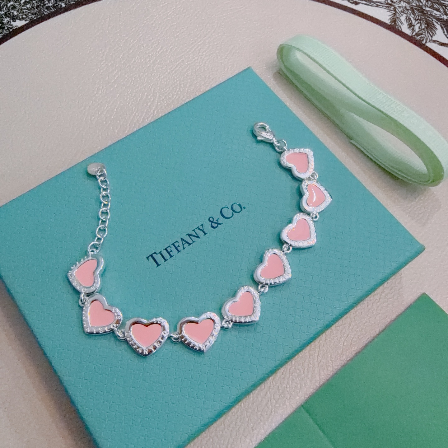 蒂芙尼手链🩵 TIFFNY&CO. 专柜精工银版本手链 明星同款 复古做旧风 原版复刻 纯手工打造 ～正