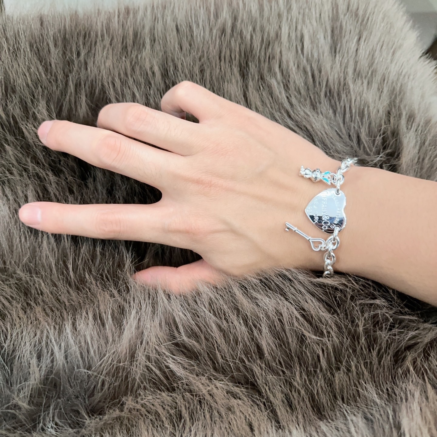 正品新款蒂芙尼手链🩵 TIFFNY&CO. 专柜精工银版本 明星同款 复古做旧风 原版复刻 纯手工打造 