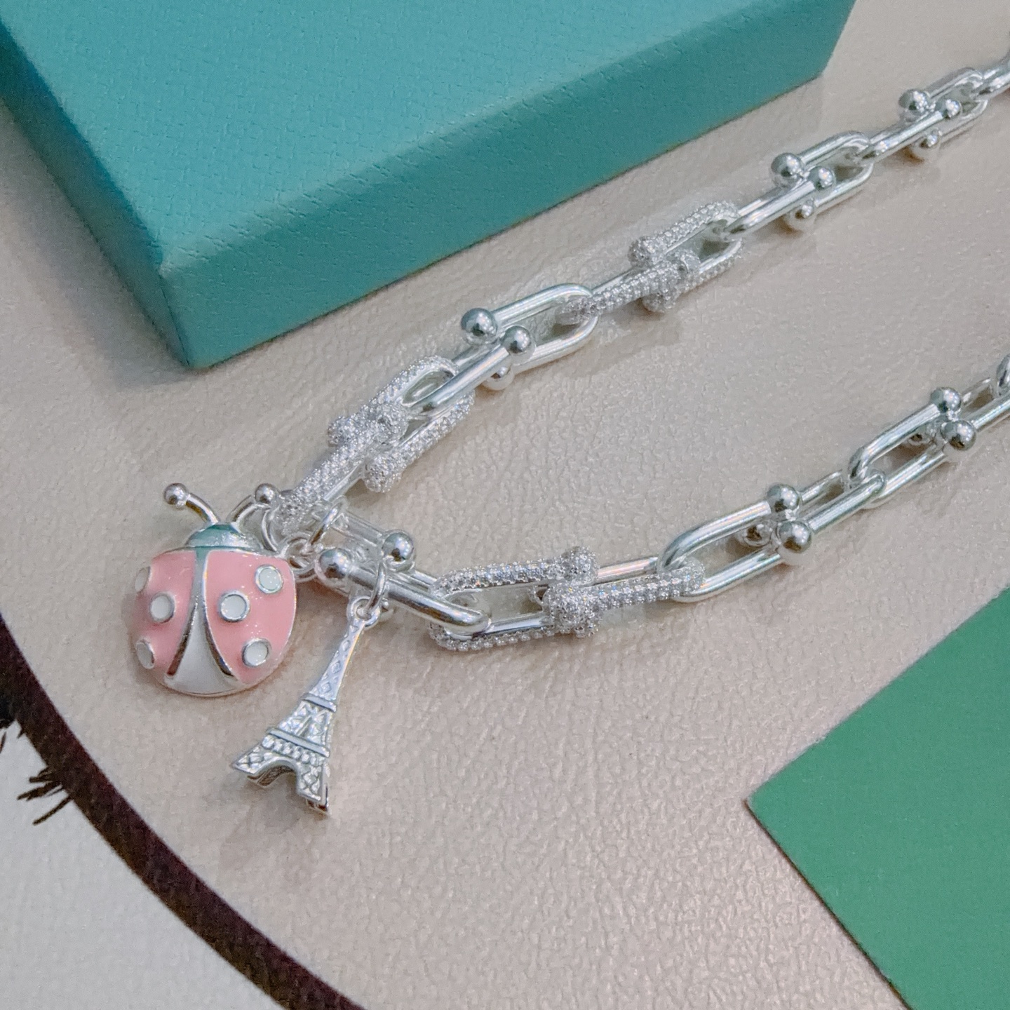 新款蒂芙尼项链TIFFNY&CO. 专柜精工银版本 明星同款 复古做旧风 原版复刻 纯手工打造 ～正品开