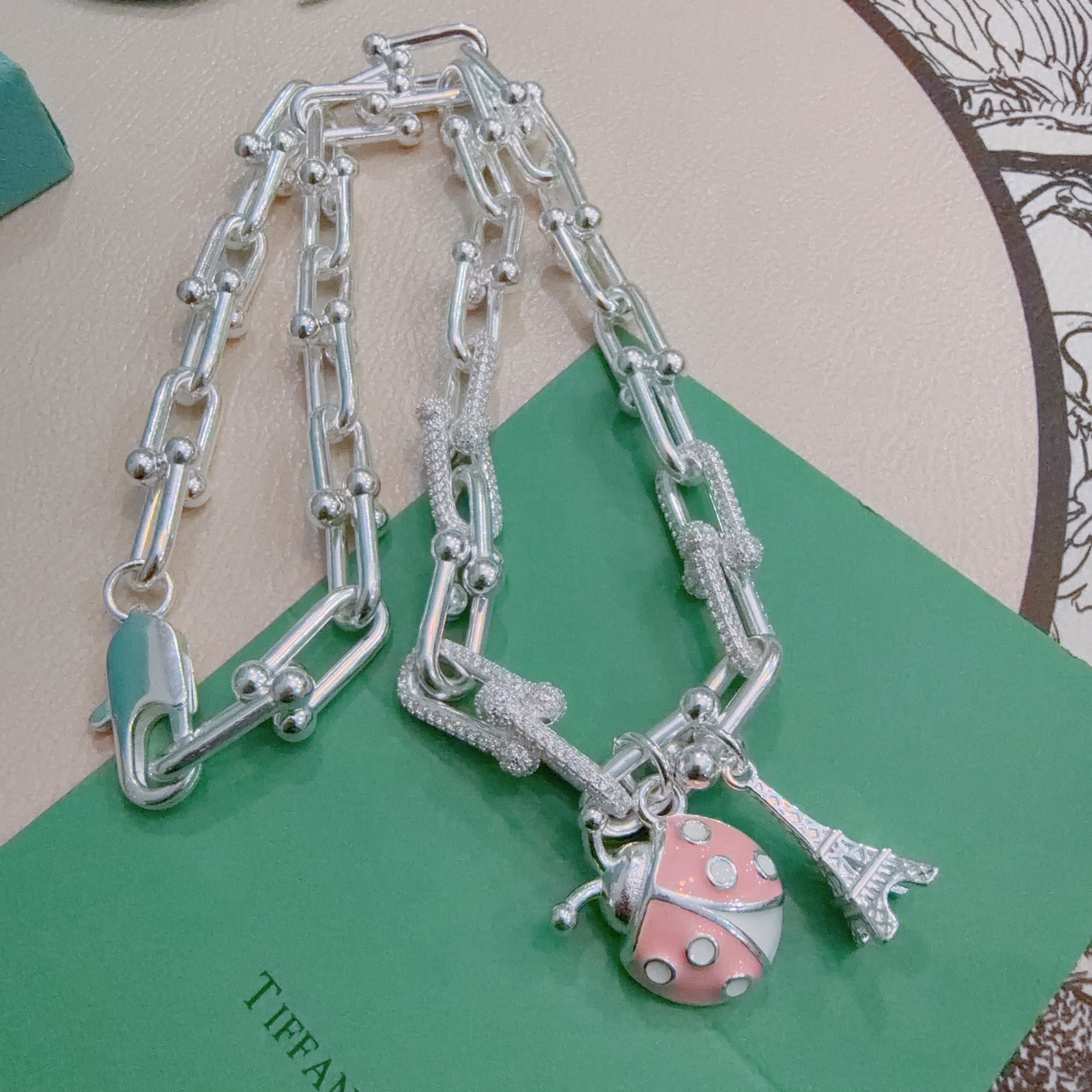 新款蒂芙尼项链TIFFNY&CO. 专柜精工银版本 明星同款 复古做旧风 原版复刻 纯手工打造 ～正品开