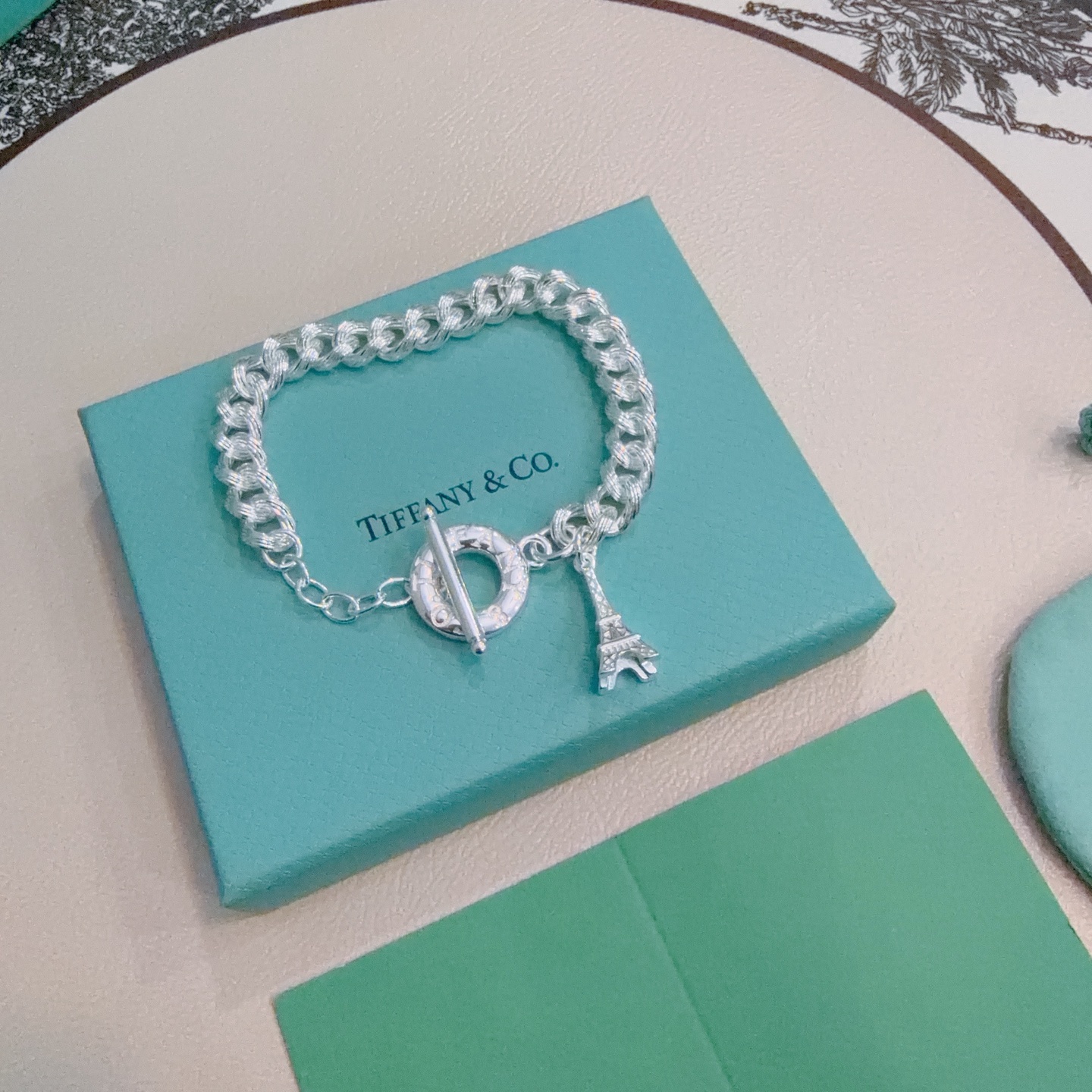 新款蒂芙尼手链TIFFNY&CO. 专柜精工银版本 明星同款 复古做旧风 原版复刻 纯手工打造 ～正品开