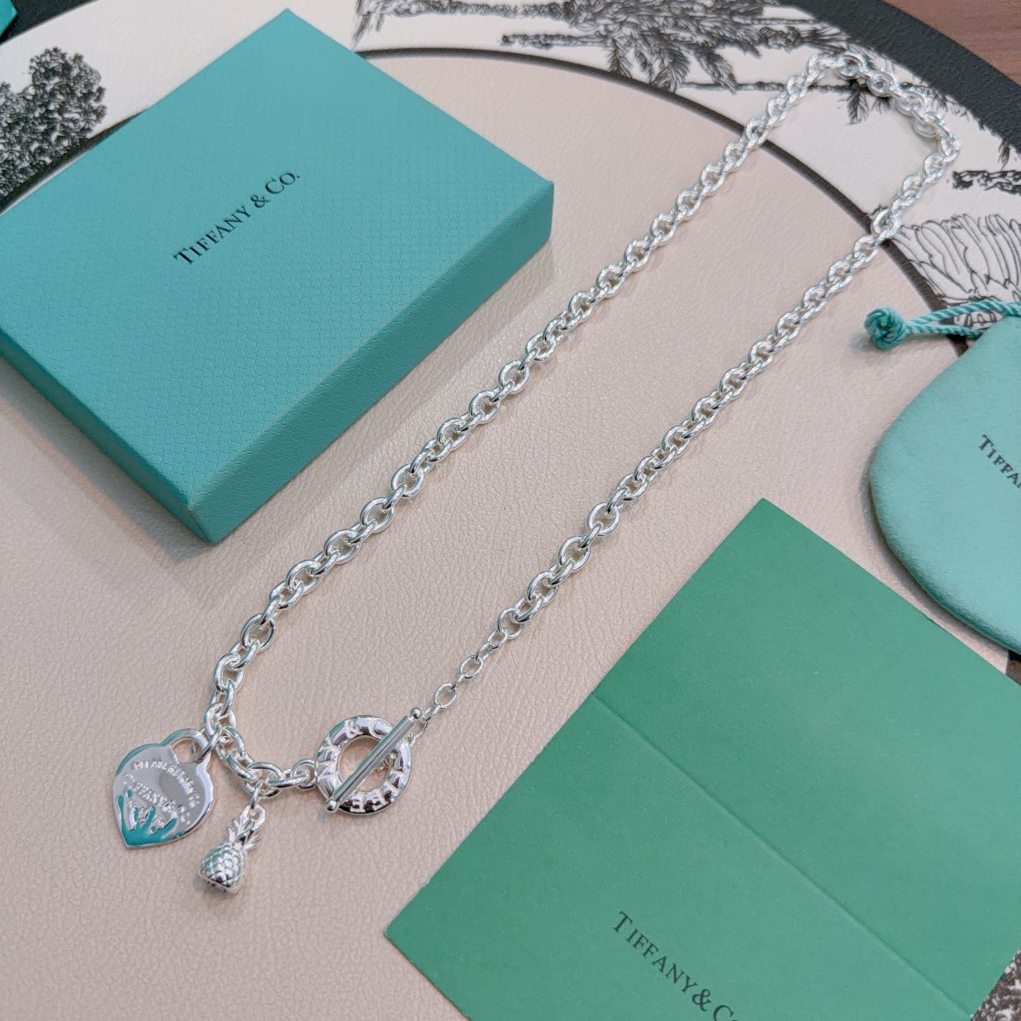 新款蒂芙尼项链TIFFNY&CO. 专柜精工银版本 明星同款 复古做旧风 原版复刻 纯手工打造 ～正品开
