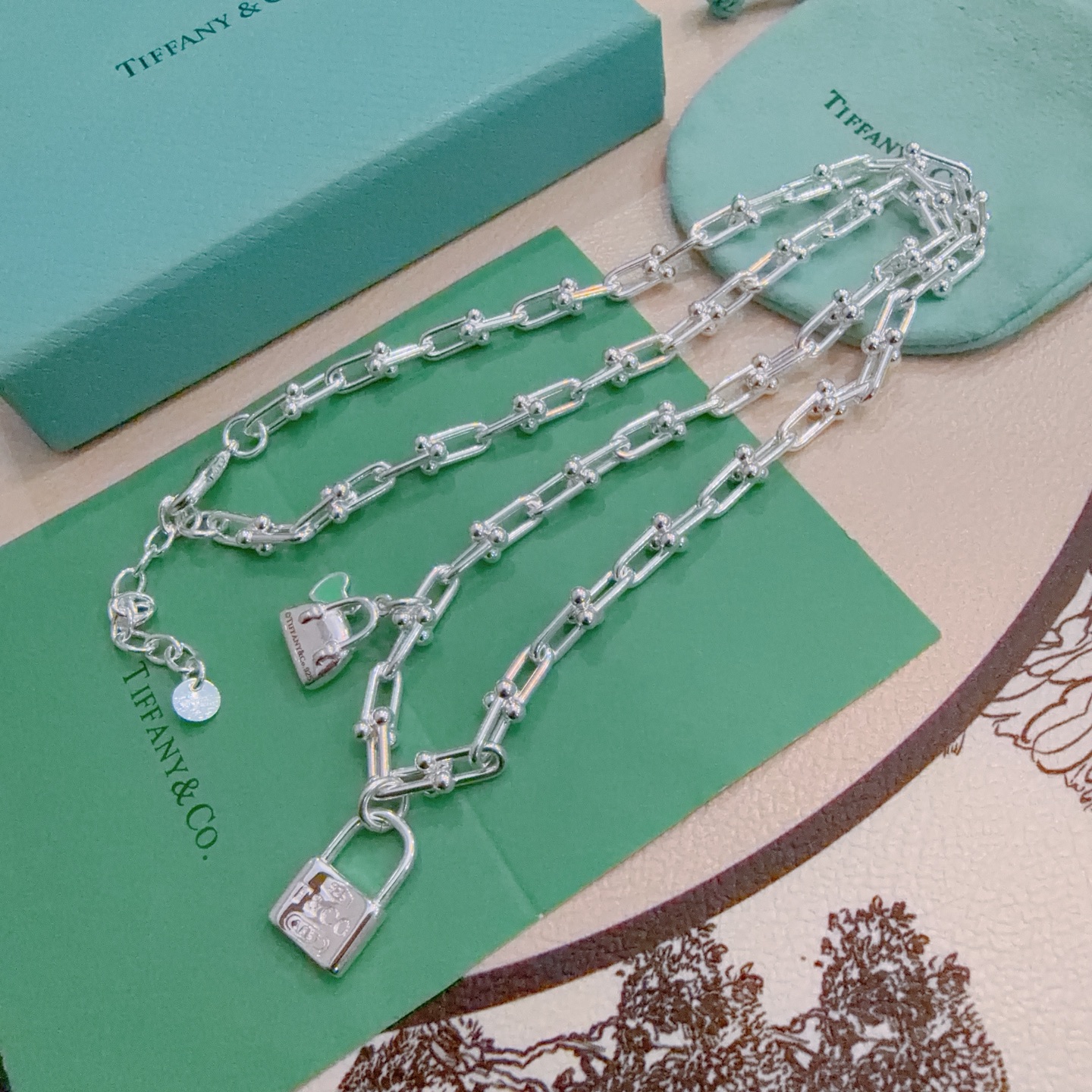 蒂芙尼项链TIFFNY&CO. 专柜精工银版本 明星同款 原版复刻 纯手工打造 ～正品开模💝潮流时尚必备