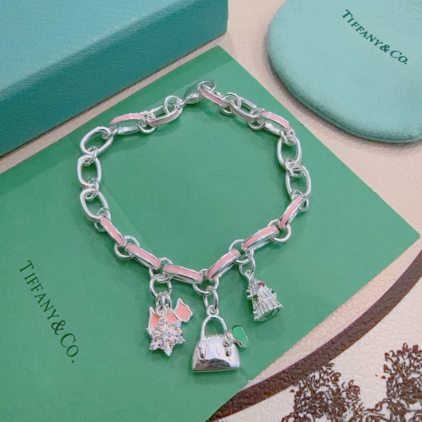 蒂芙尼手链TIFFNY&CO. 专柜精工银版本 明星同款 原版复刻 纯手工打造 ～正品开模💝潮流时尚必备