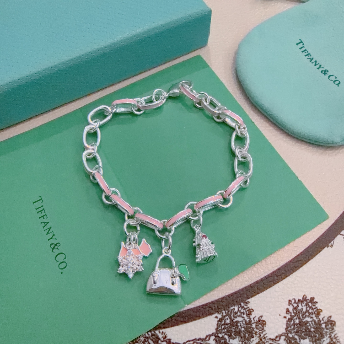 蒂芙尼手链TIFFNY&CO. 专柜精工银版本 明星同款 原版复刻 纯手工打造 ～正品开模💝潮流时尚必备