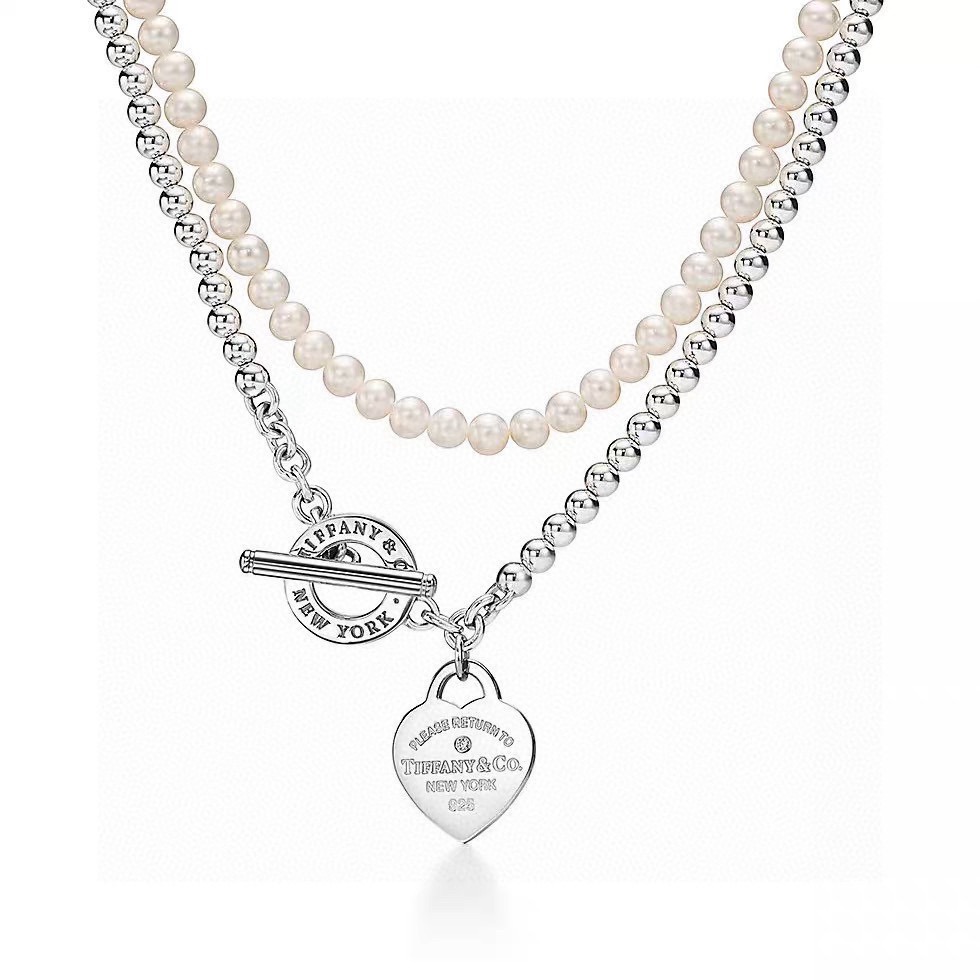 蒂芙尼项链🩵 TIFFNY&CO. 专柜精工银版本 （可项链手链双带）明星同款 复古做旧风 原版复刻 纯