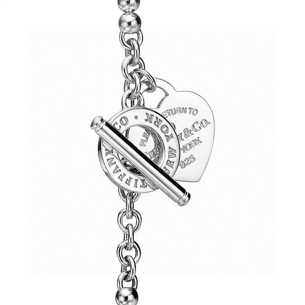 蒂芙尼项链🩵 TIFFNY&CO. 专柜精工银版本 （可项链手链双带）明星同款 复古做旧风 原版复刻 纯