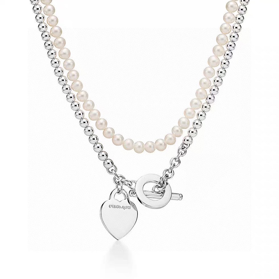 蒂芙尼项链🩵 TIFFNY&CO. 专柜精工银版本 （可项链手链双带）明星同款 复古做旧风 原版复刻 纯