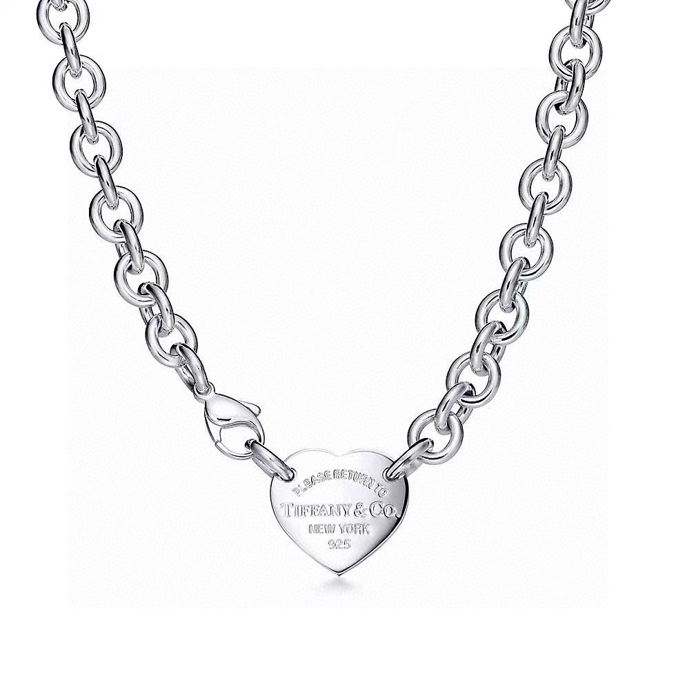 正品新款蒂芙尼项链🩵 TIFFNY&CO. 专柜精工银版本 明星同款 复古做旧风 原版复刻 纯手工打造 