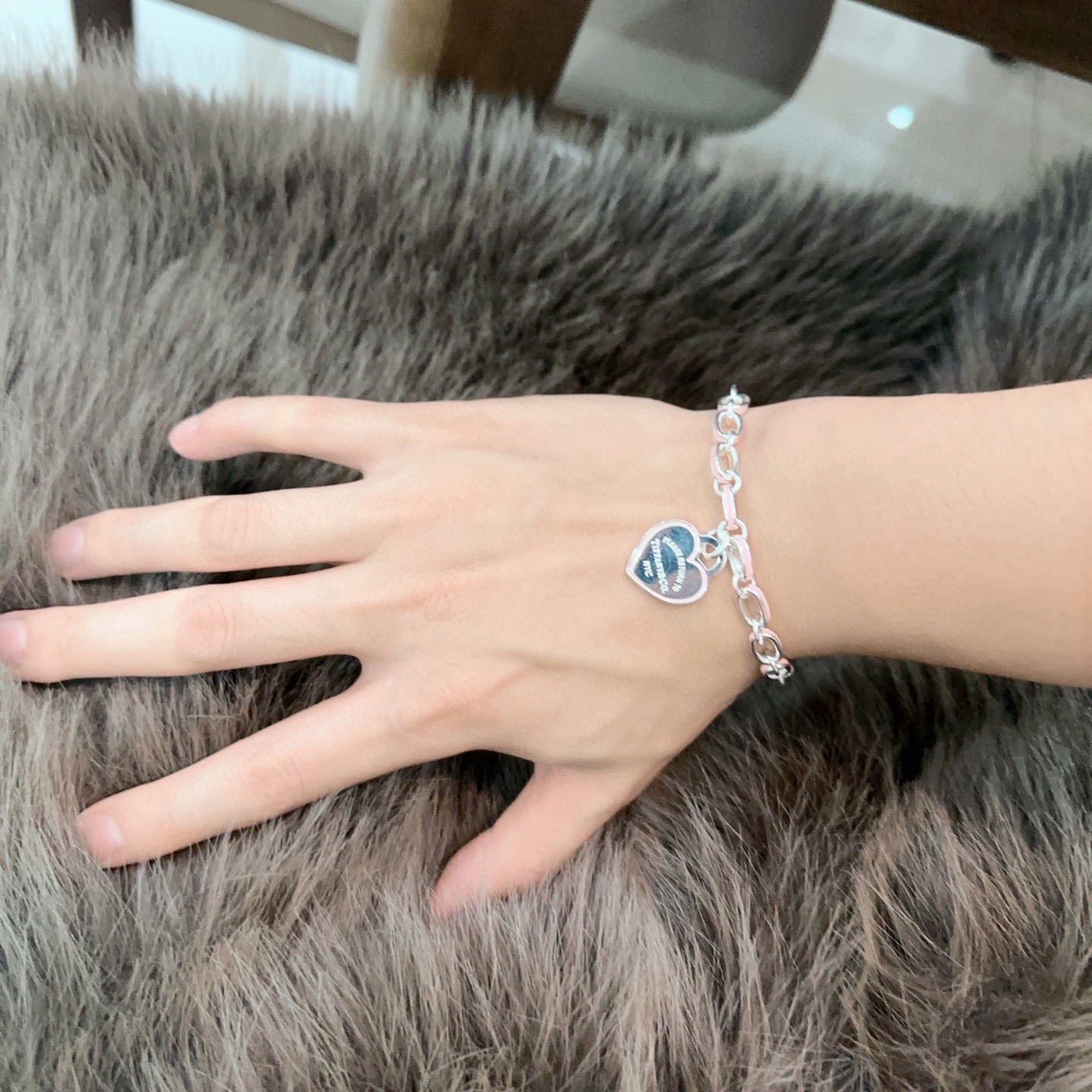 蒂芙尼手链🩵 TIFFNY&CO. 专柜精工银版本 明星同款 复古做旧风 原版复刻 纯手工打造 ～正品开