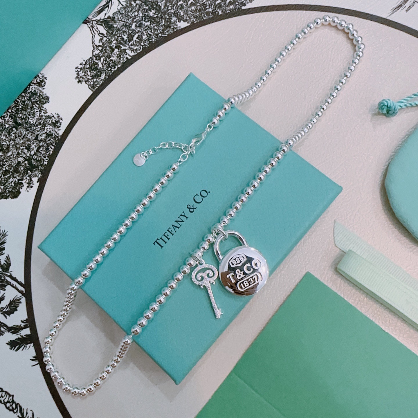 蒂芙尼🩵 TIFFNY&CO. 专柜精工银版本 明星同款 复古做旧风 原版复刻 纯手工打造 ～正品开模💝