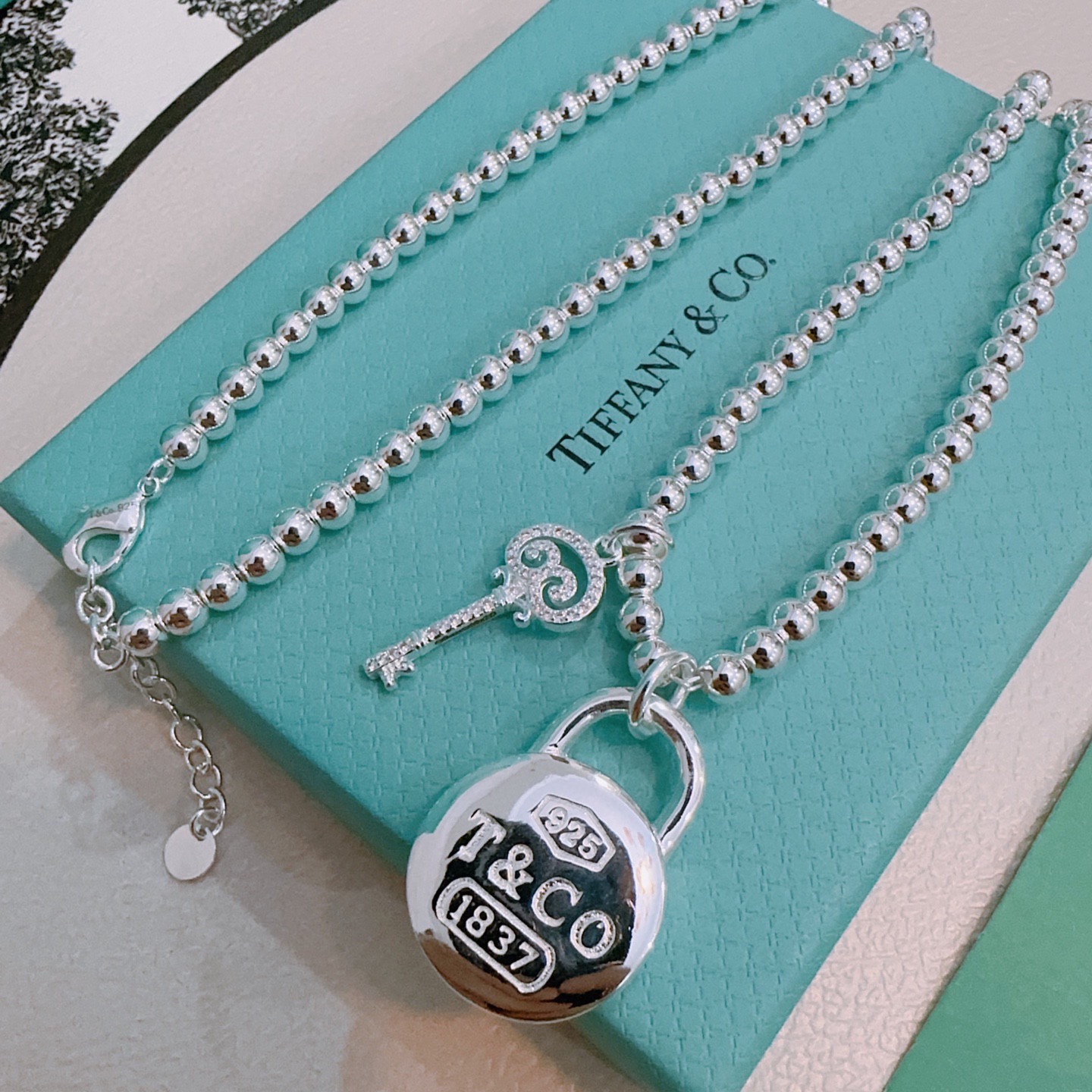 蒂芙尼🩵 TIFFNY&CO. 专柜精工银版本 明星同款 复古做旧风 原版复刻 纯手工打造 ～正品开模💝