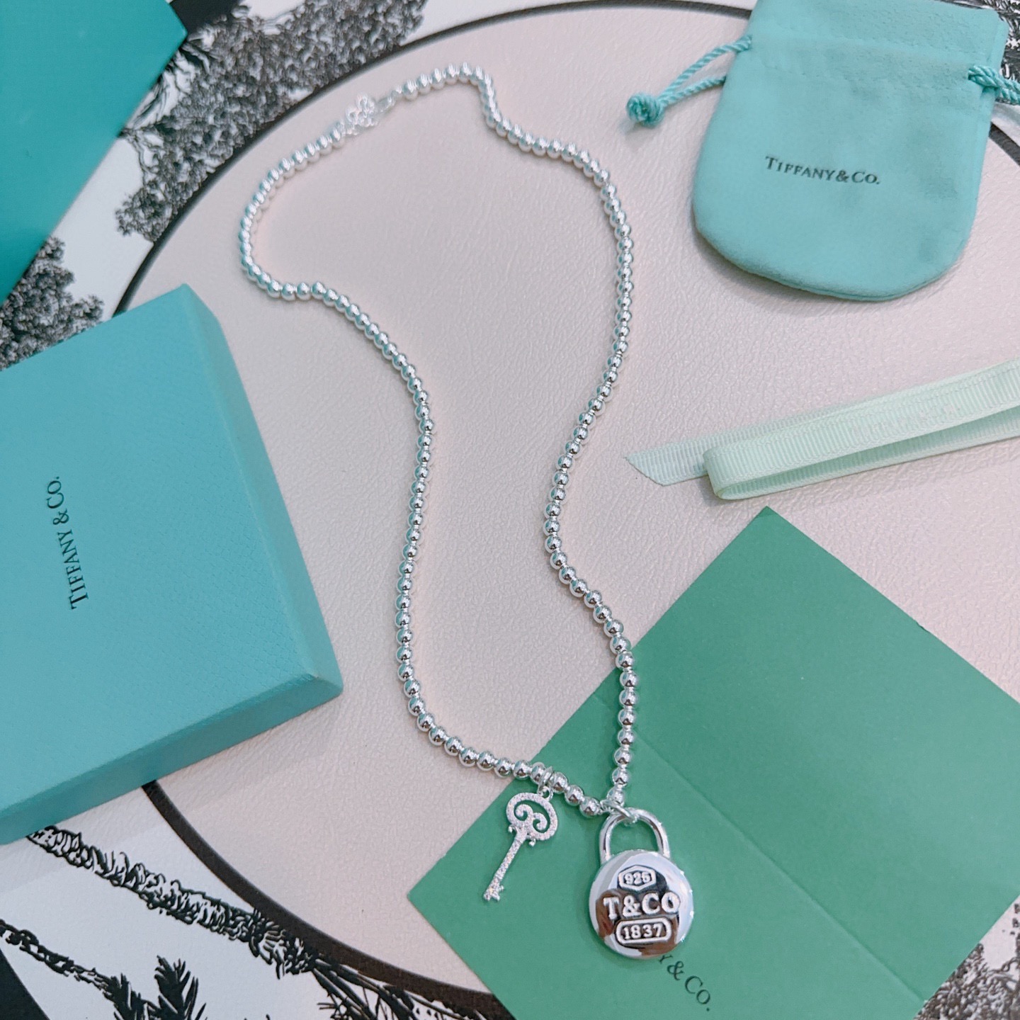 蒂芙尼🩵 TIFFNY&CO. 专柜精工银版本 明星同款 复古做旧风 原版复刻 纯手工打造 ～正品开模💝