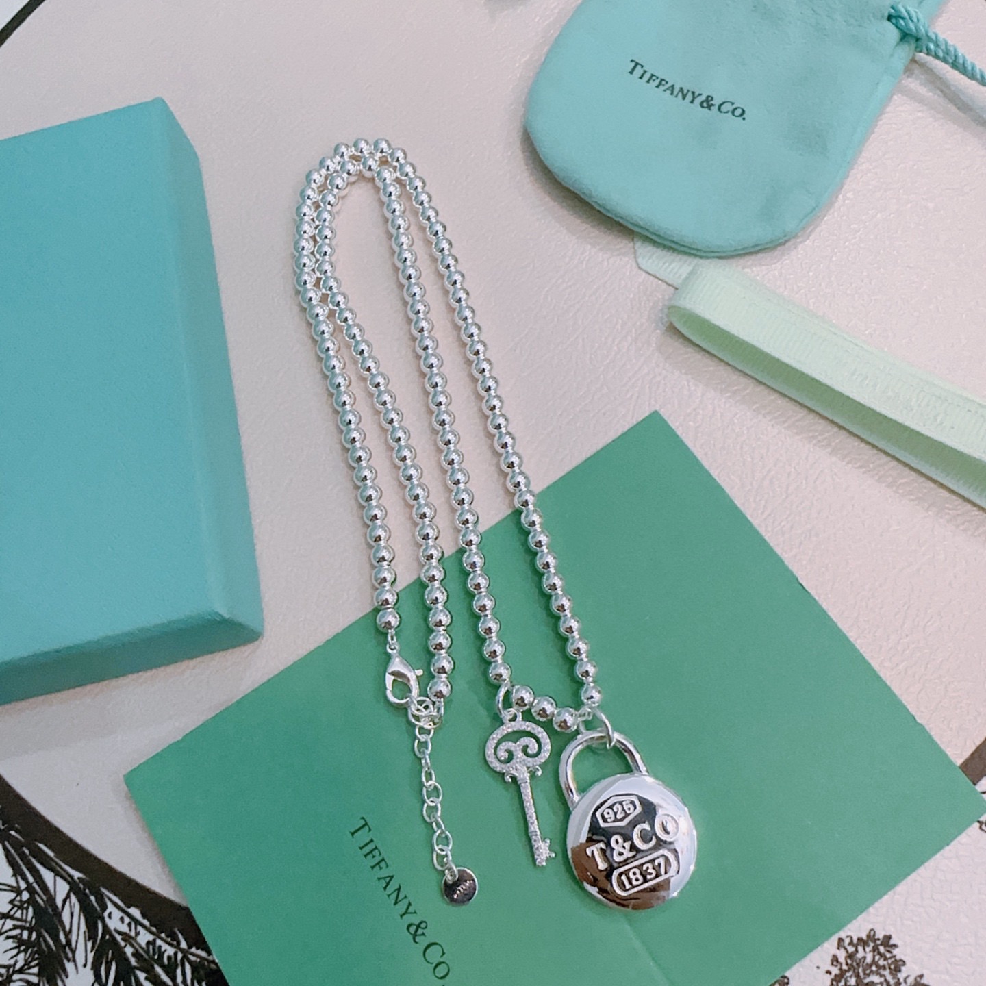 蒂芙尼🩵 TIFFNY&CO. 专柜精工银版本 明星同款 复古做旧风 原版复刻 纯手工打造 ～正品开模💝