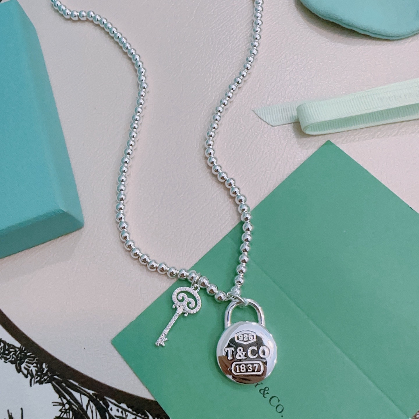 蒂芙尼🩵 TIFFNY&CO. 专柜精工银版本 明星同款 复古做旧风 原版复刻 纯手工打造 ～正品开模💝