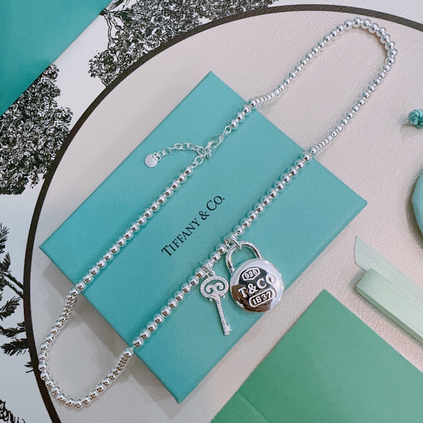 蒂芙尼🩵 TIFFNY&CO. 专柜精工银版本 明星同款 复古做旧风 原版复刻 纯手工打造 ～正品开模💝
