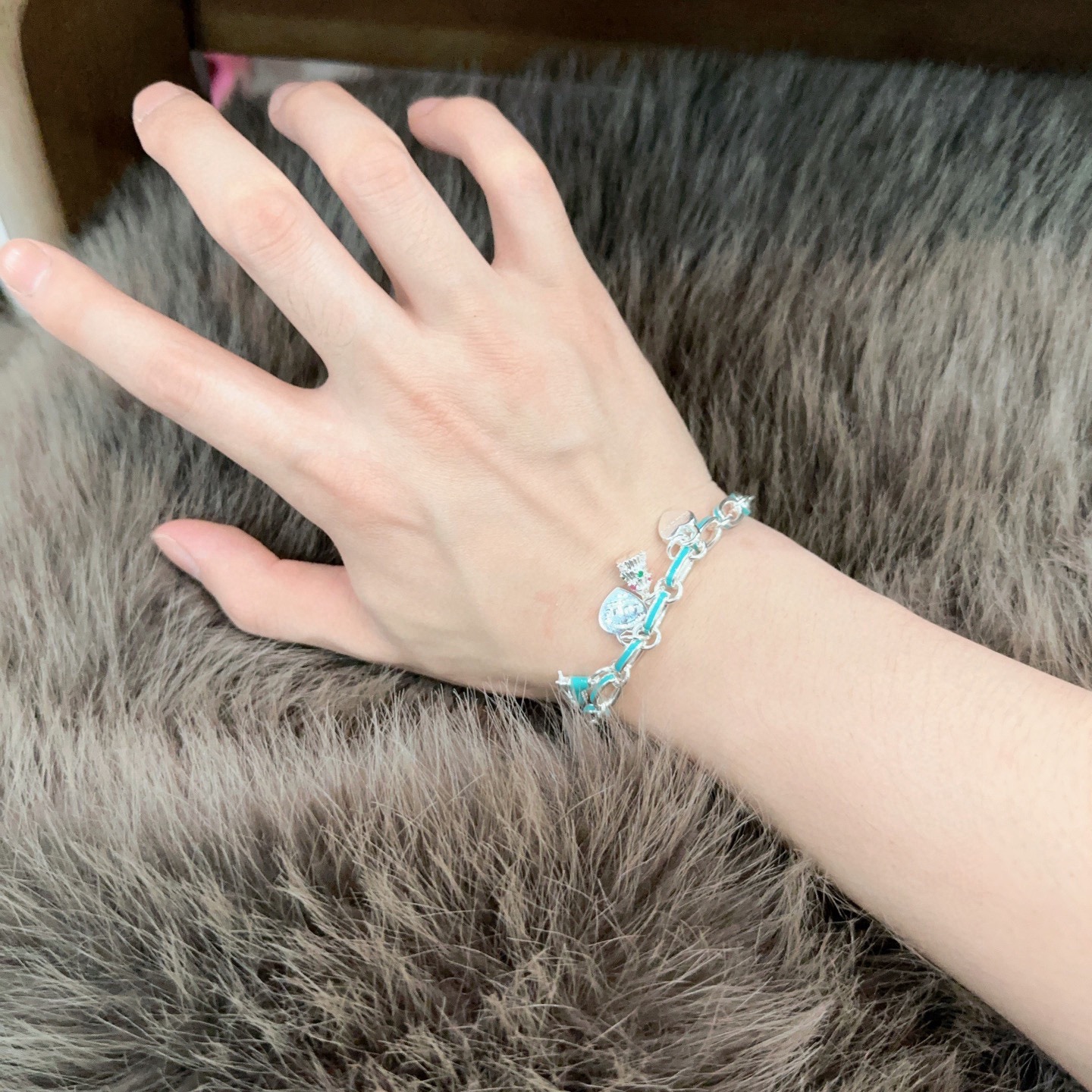 蒂芙尼手链🩵 TIFFNY&CO. 专柜精工银版本 明星同款 复古做旧风 原版复刻 纯手工打造 ～正品开