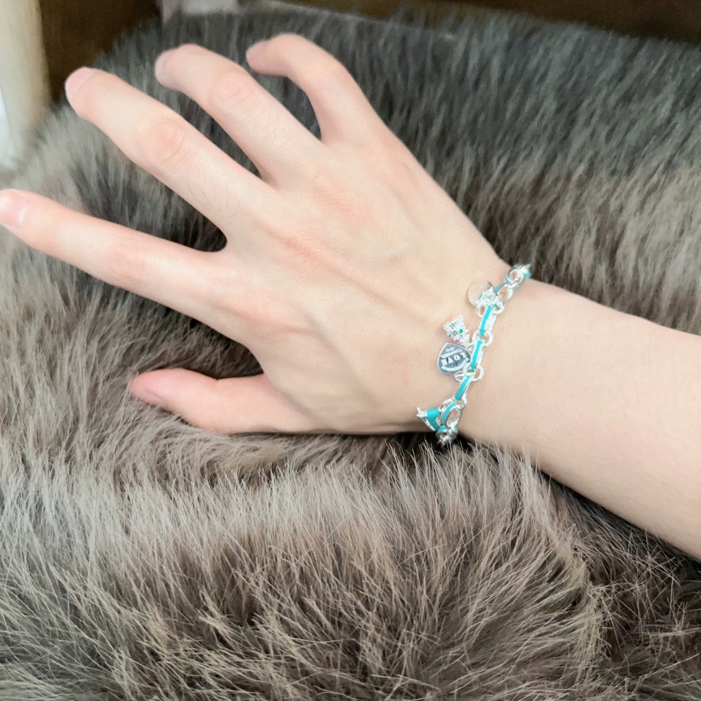 蒂芙尼手链🩵 TIFFNY&CO. 专柜精工银版本 明星同款 复古做旧风 原版复刻 纯手工打造 ～正品开