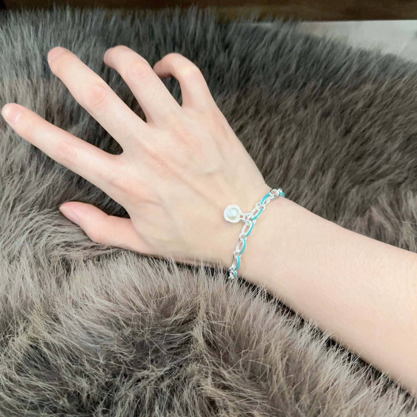 蒂芙尼手链🩵 TIFFNY&CO. 专柜精工银版本 明星同款 复古做旧风 原版复刻 纯手工打造 ～正品开