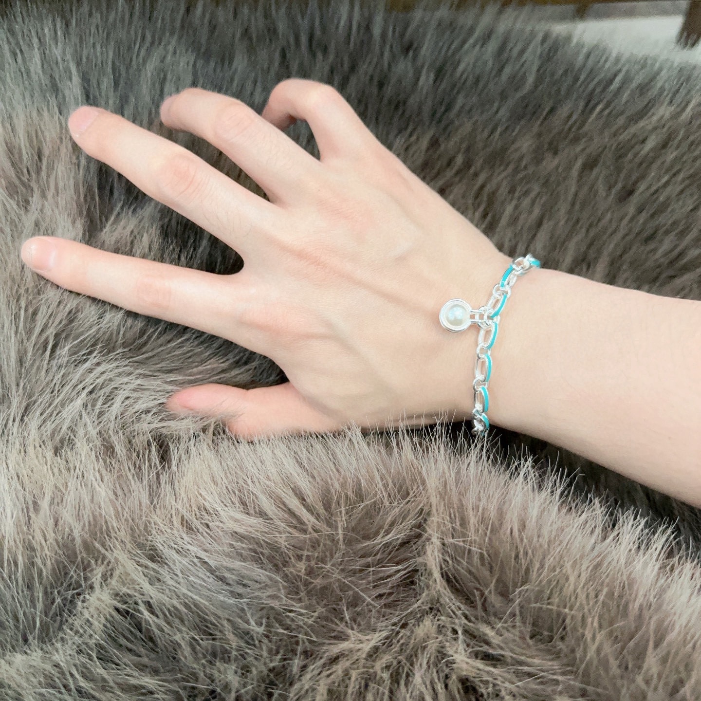 蒂芙尼手链🩵 TIFFNY&CO. 专柜精工银版本 明星同款 复古做旧风 原版复刻 纯手工打造 ～正品开