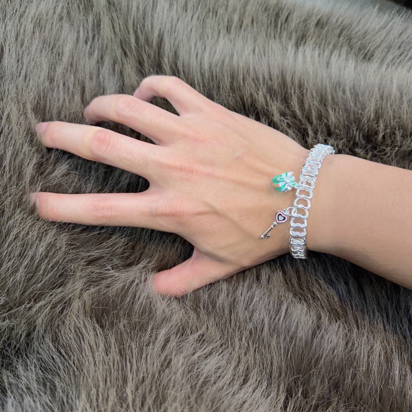 新款蒂芙尼手链TIFFNY&CO. 专柜精工银版本 明星同款 复古做旧风 原版复刻 纯手工打造 ～正品开