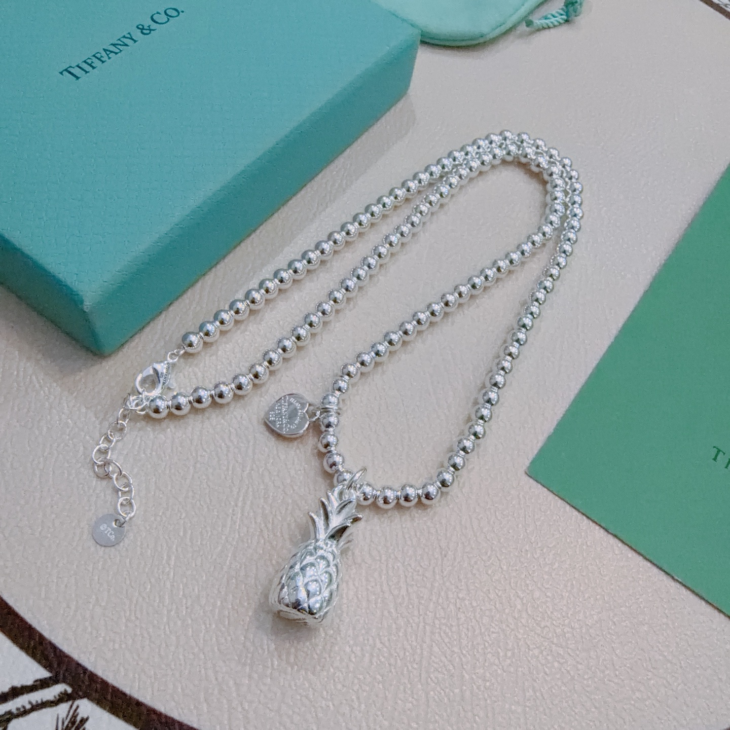 新款蒂芙尼项链TIFFNY&CO. 专柜精工银版本 明星同款 复古做旧风 原版复刻 纯手工打造 ～正品开