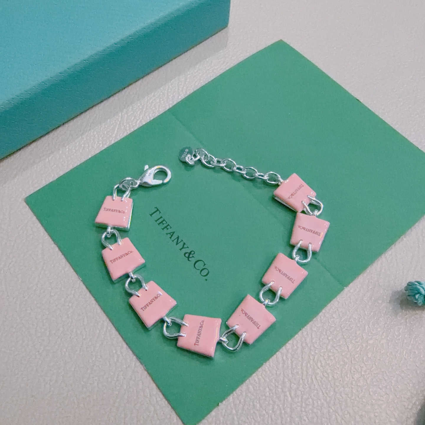 新款蒂芙尼手链TIFFNY&CO. 专柜精工银版本 明星同款 复古做旧风 原版复刻 纯手工打造 ～正品开