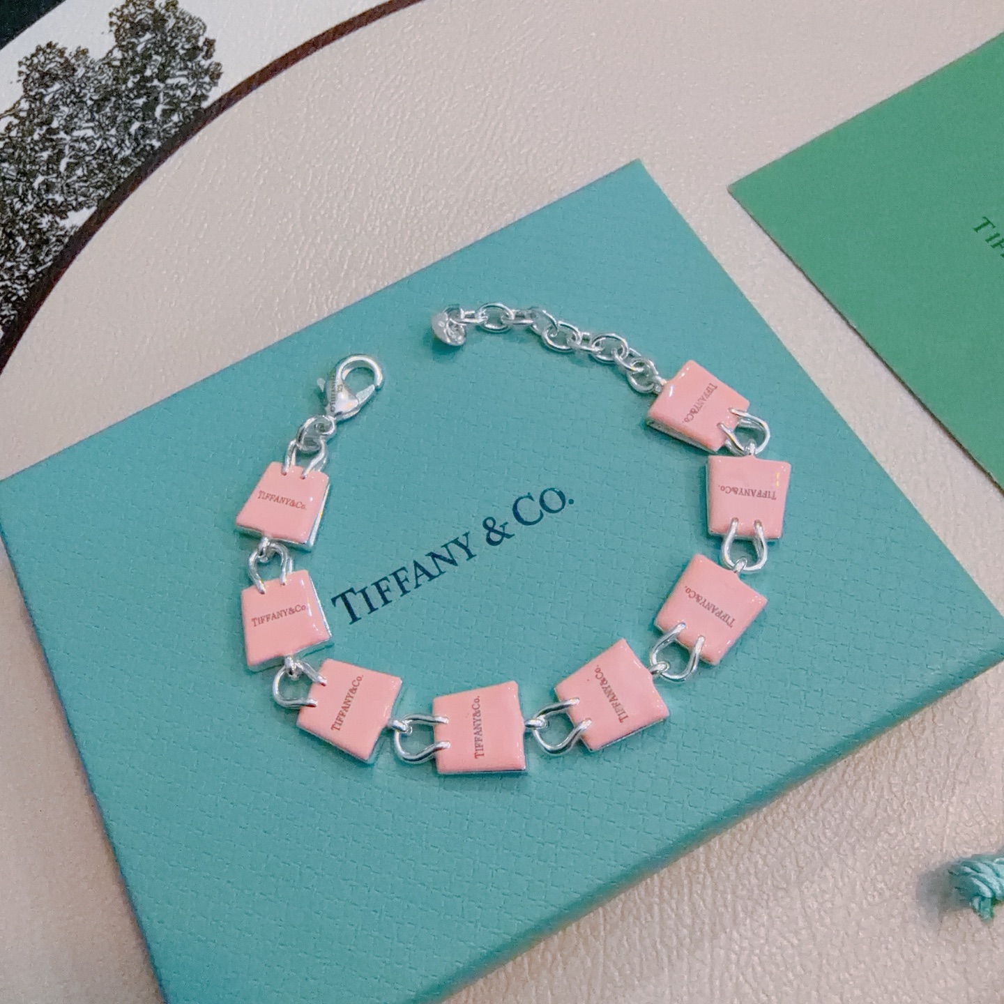 新款蒂芙尼手链TIFFNY&CO. 专柜精工银版本 明星同款 复古做旧风 原版复刻 纯手工打造 ～正品开
