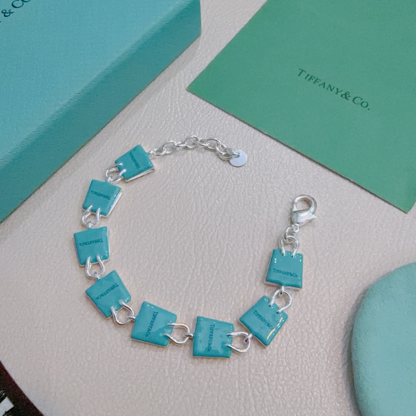 新款蒂芙尼手链TIFFNY&CO. 专柜精工银版本 明星同款 复古做旧风 原版复刻 纯手工打造 ～正品开