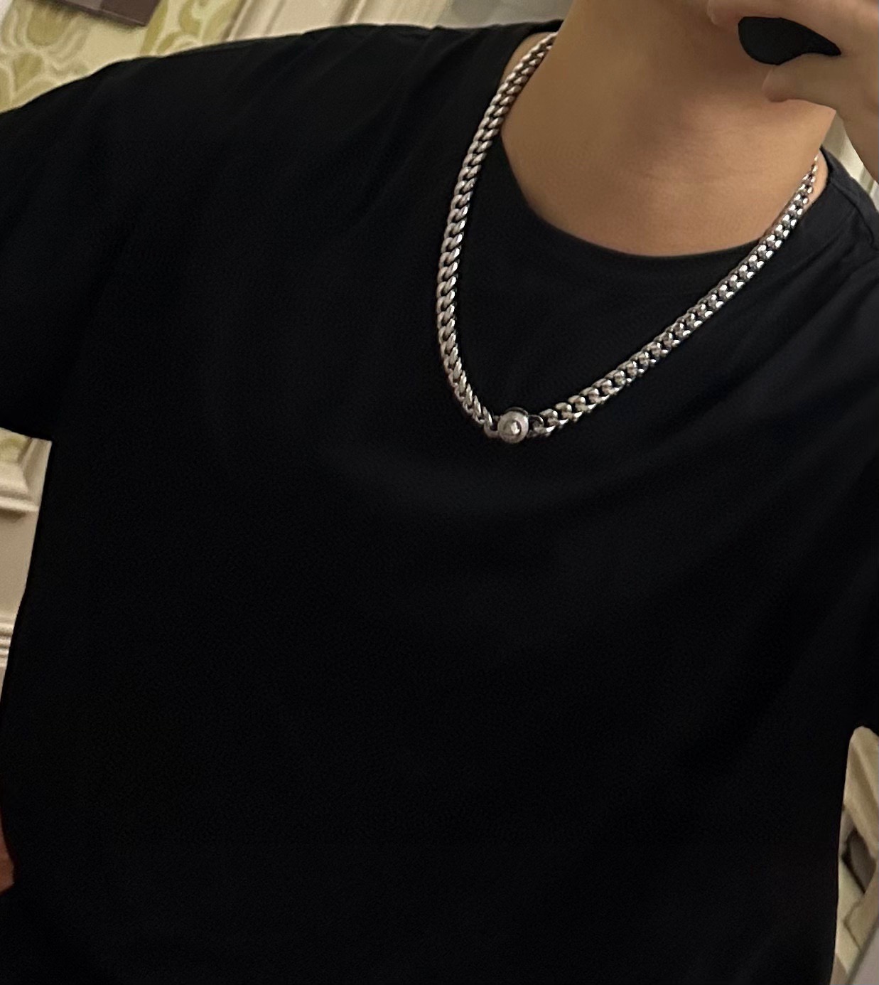 高品质范思哲项链美杜莎头像原单货专柜新款开模复古潮流时尚必备 男女均可佩戴 情侣款同款 摇滚朋克泰银风格