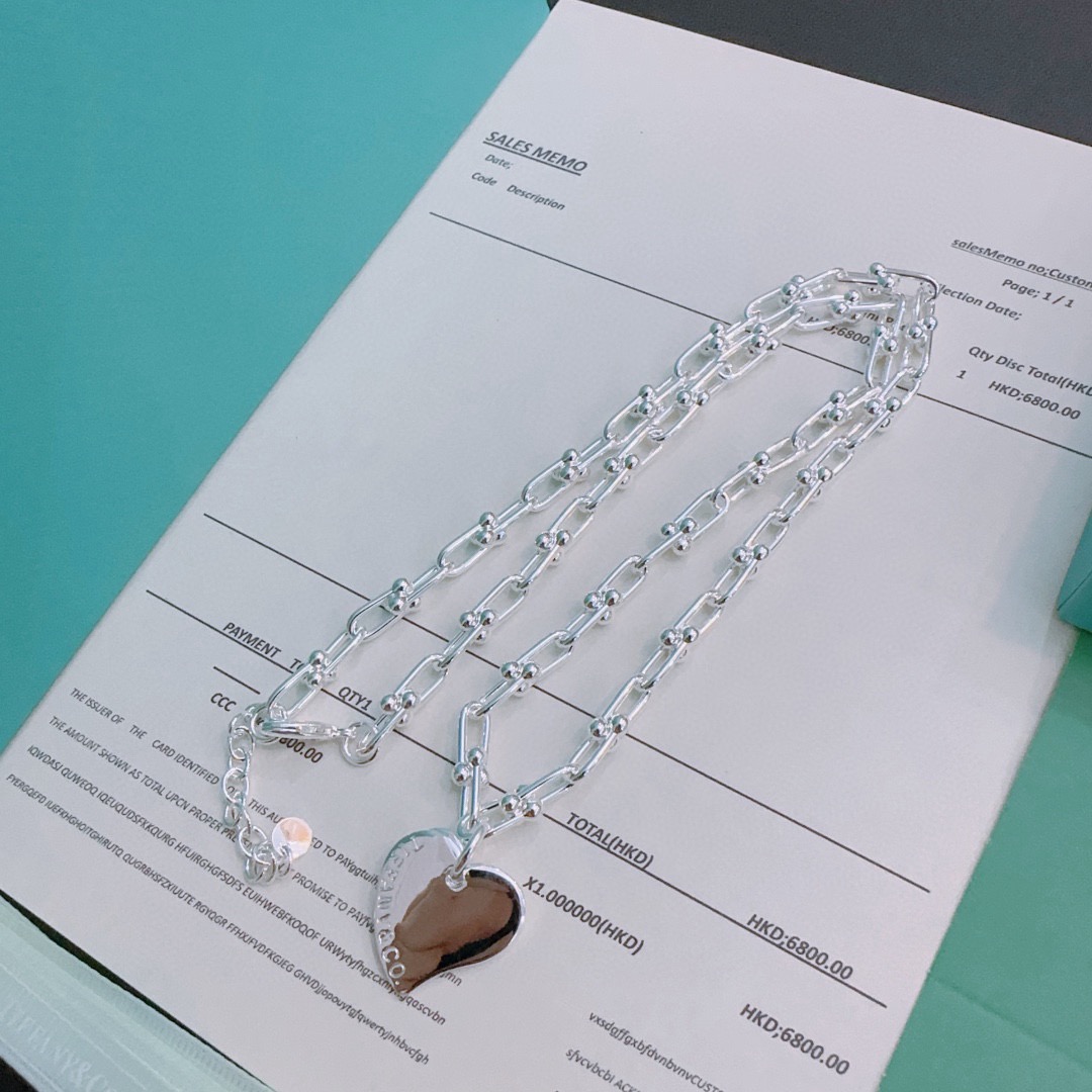 蒂芙尼🩵 TIFFNY&CO. 专柜精工银版本 明星同款 复古做旧风 原版复刻 纯手工打造 ～正品开模💝