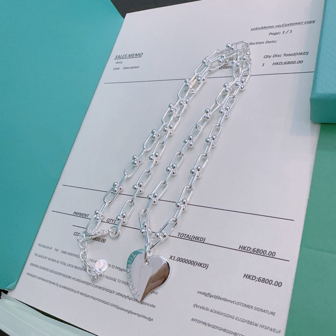 蒂芙尼🩵 TIFFNY&CO. 专柜精工银版本 明星同款 复古做旧风 原版复刻 纯手工打造 ～正品开模💝