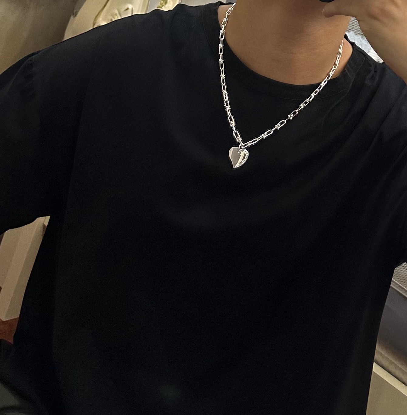 蒂芙尼🩵 TIFFNY&CO. 专柜精工银版本 明星同款 复古做旧风 原版复刻 纯手工打造 ～正品开模💝