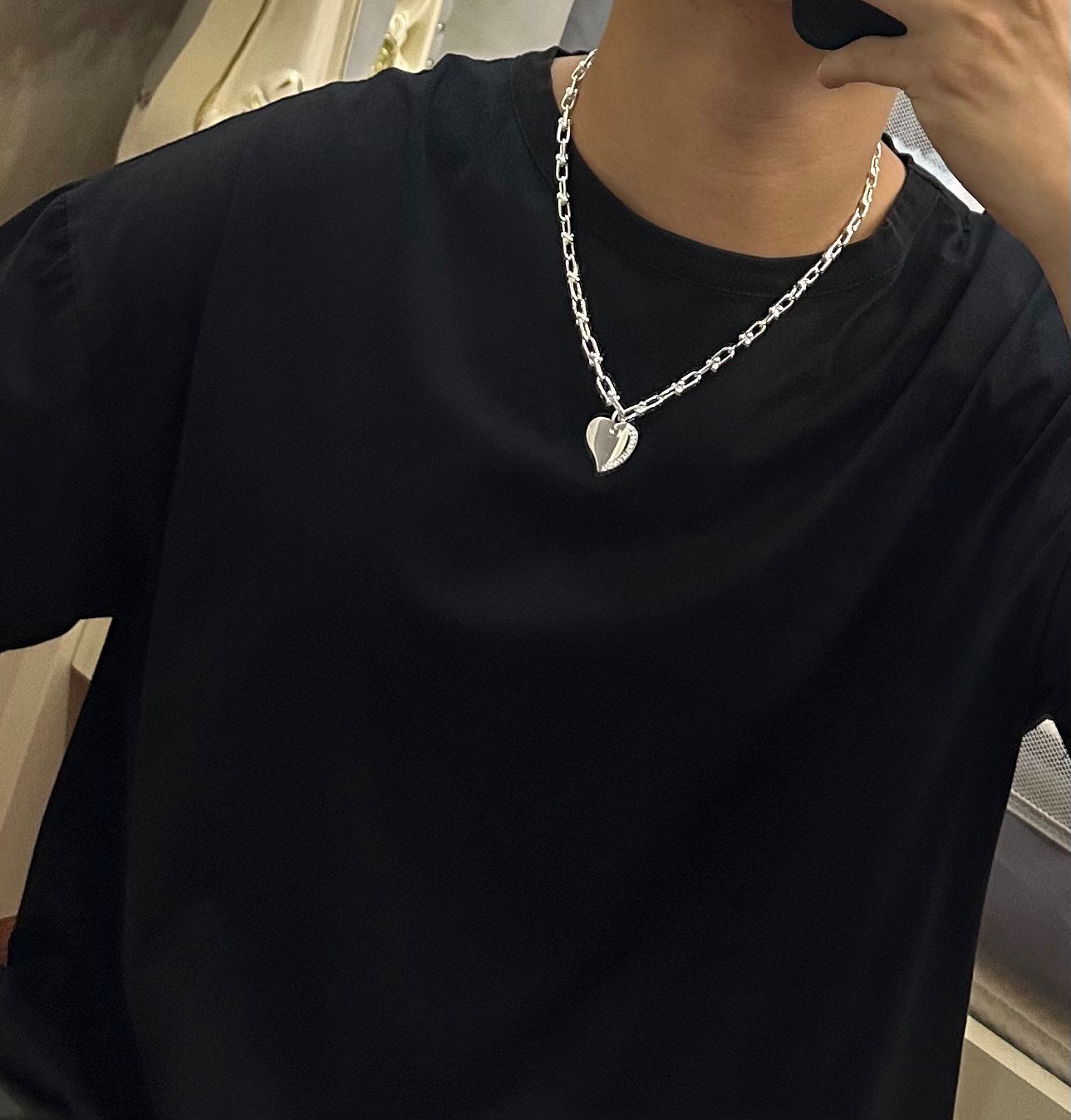 蒂芙尼🩵 TIFFNY&CO. 专柜精工银版本 明星同款 复古做旧风 原版复刻 纯手工打造 ～正品开模💝