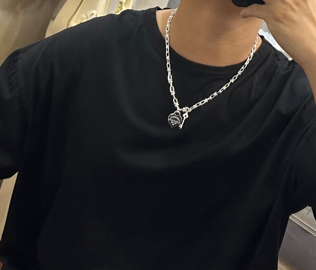 蒂芙尼🩵 TIFFNY&CO. 专柜精工银版本 明星同款 复古做旧风 原版复刻 纯手工打造 ～正品开模💝