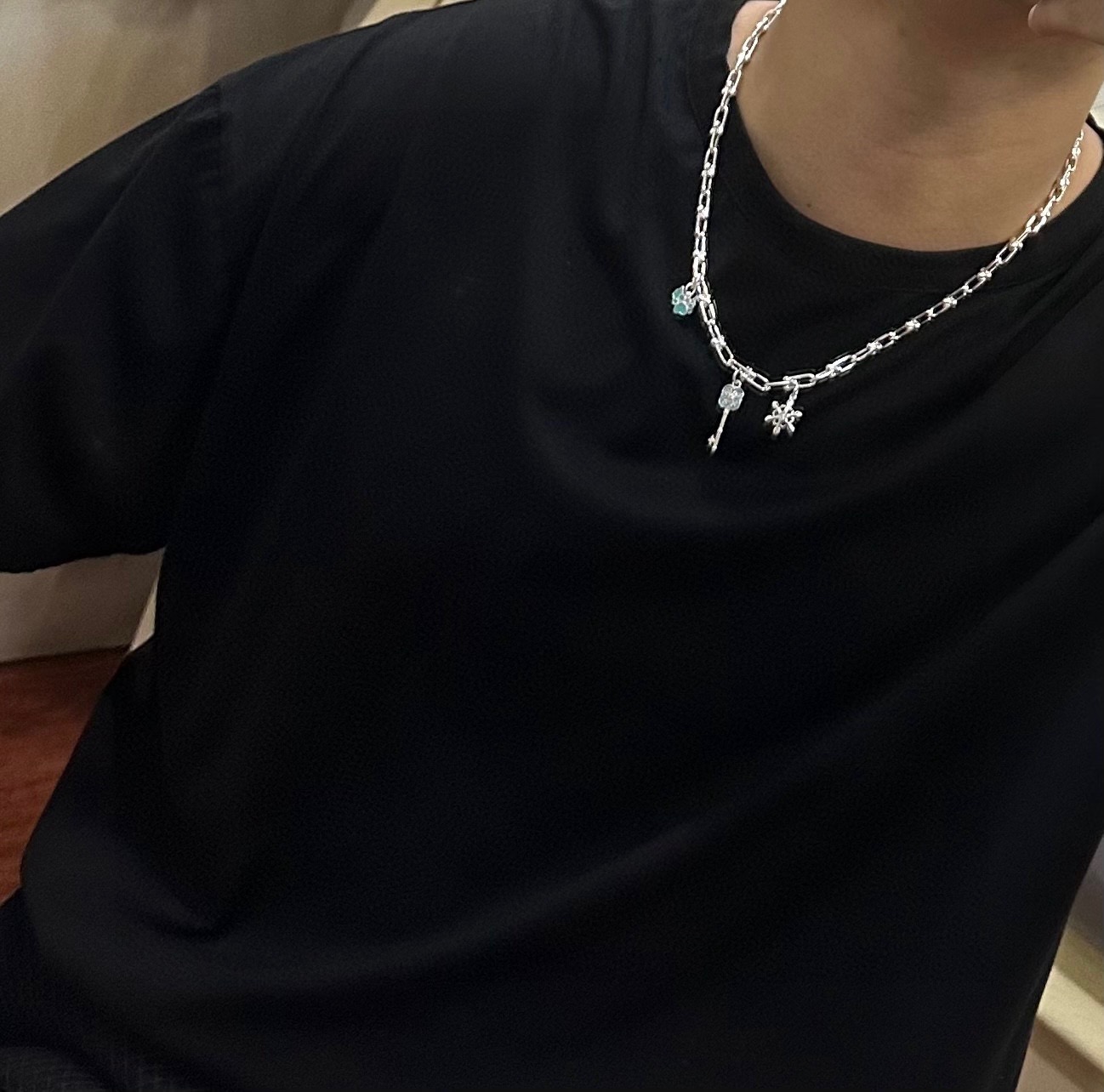 蒂芙尼项链TIFFNY&CO. 专柜精工银版本 明星同款 复古做旧风 原版复刻 纯手工打造 ～正品开模💝