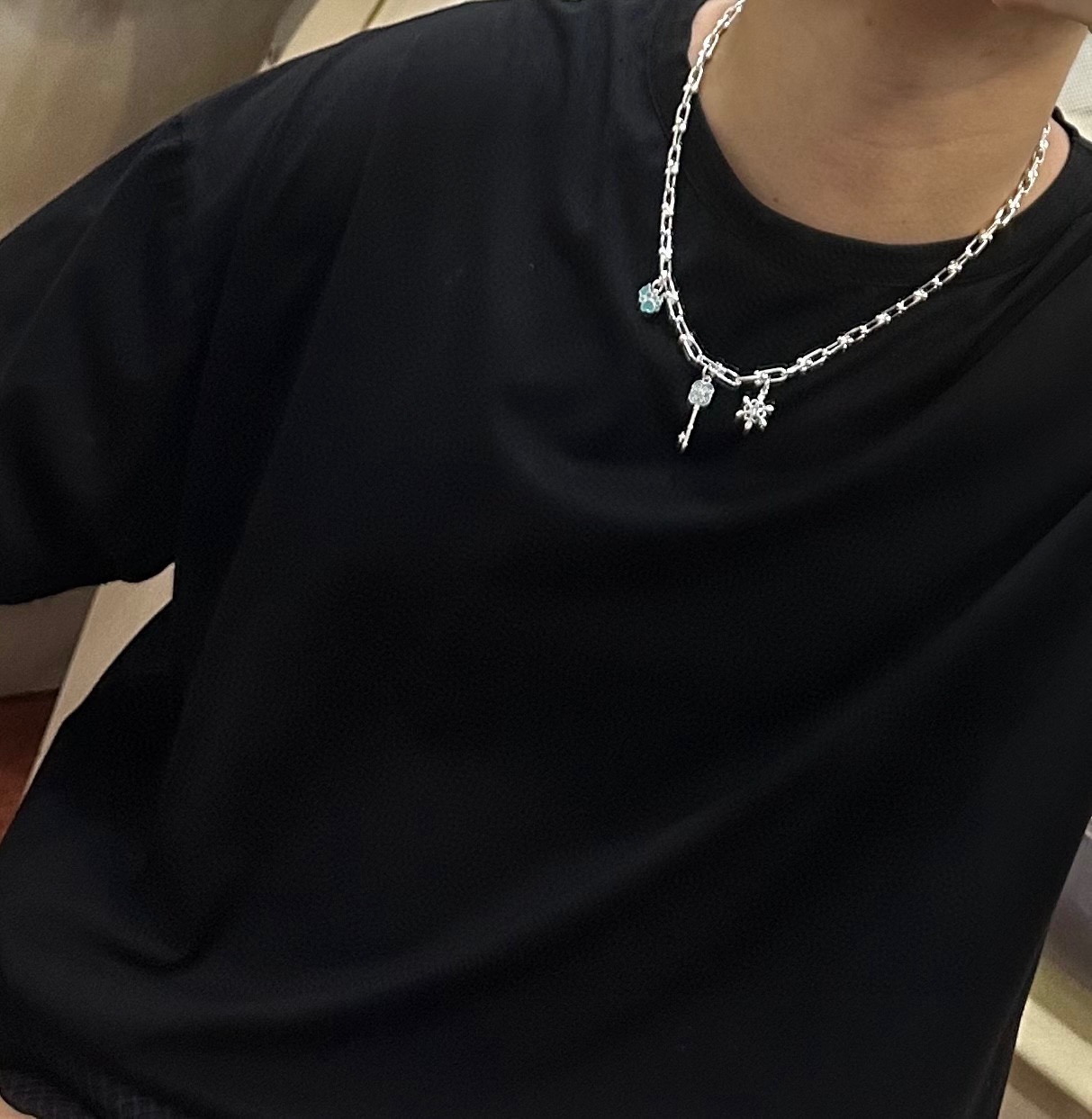 蒂芙尼项链TIFFNY&CO. 专柜精工银版本 明星同款 复古做旧风 原版复刻 纯手工打造 ～正品开模💝