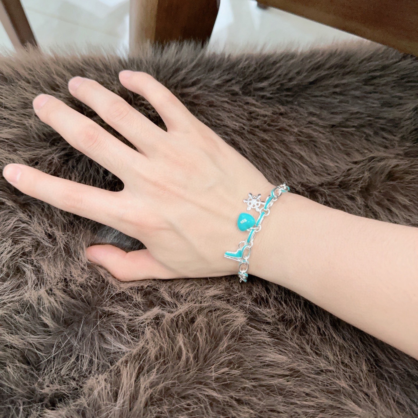 蒂芙尼手链🩵 TIFFNY&CO. 专柜精工银版本 明星同款 复古做旧风 原版复刻 纯手工打造 ～正品开