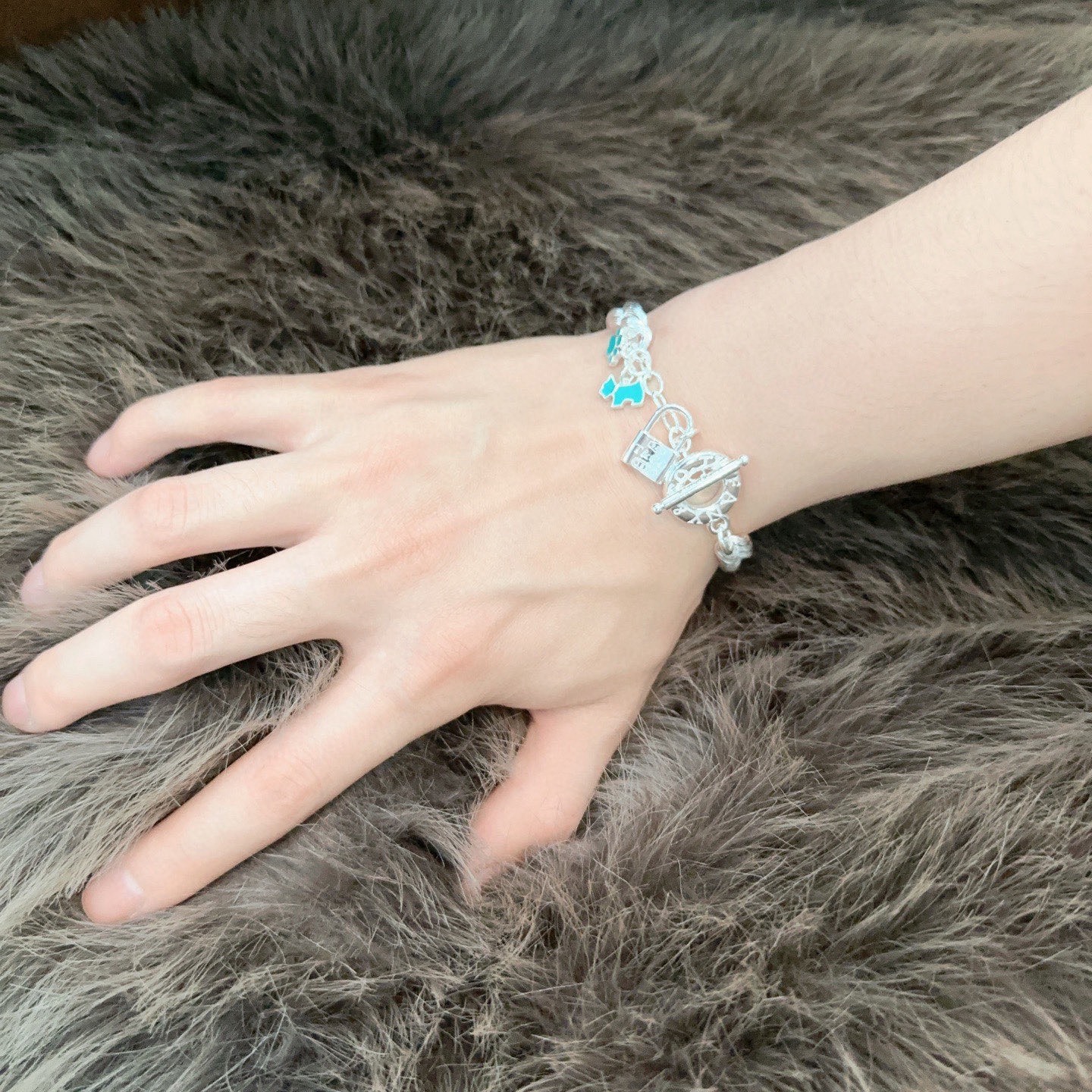 蒂芙尼手链🩵 TIFFNY&CO. 专柜精工银版本 明星同款 复古做旧风 原版复刻 纯手工打造 ～正品开