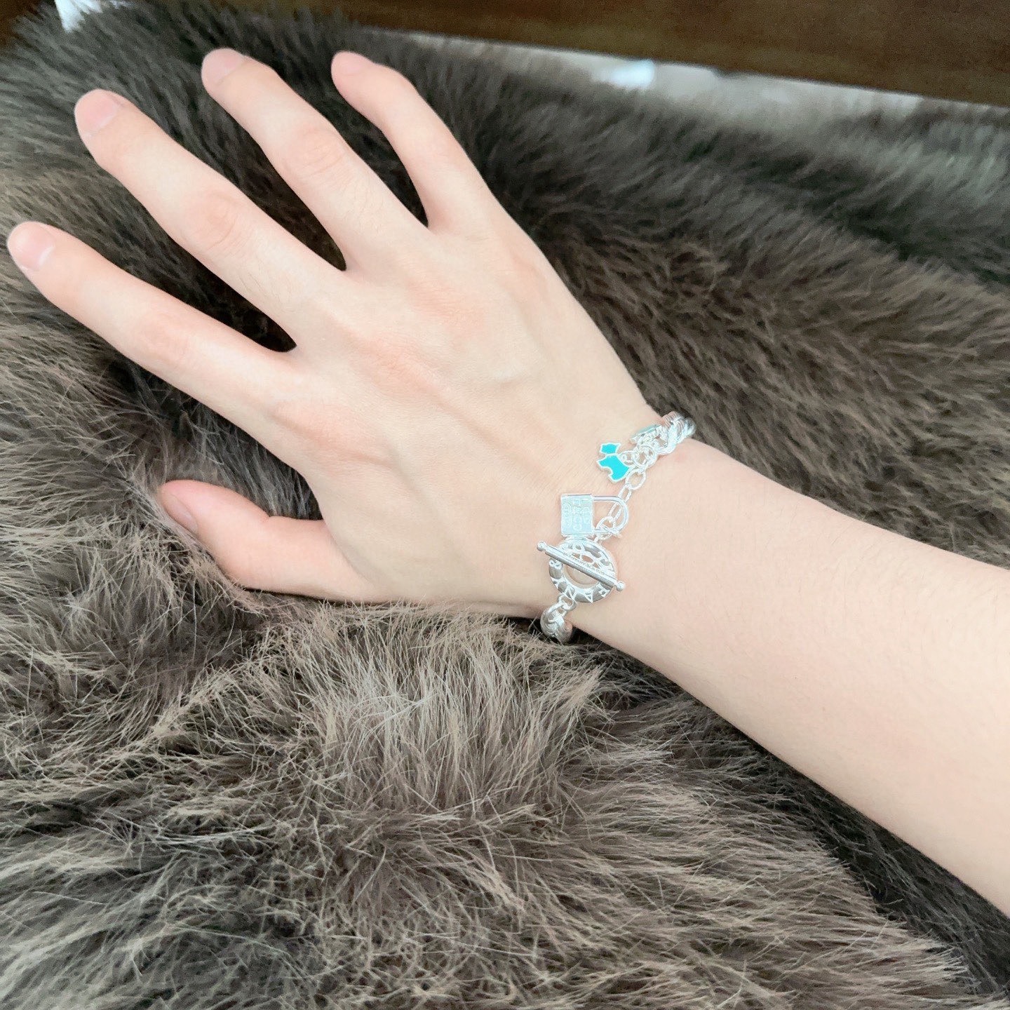 蒂芙尼手链🩵 TIFFNY&CO. 专柜精工银版本 明星同款 复古做旧风 原版复刻 纯手工打造 ～正品开