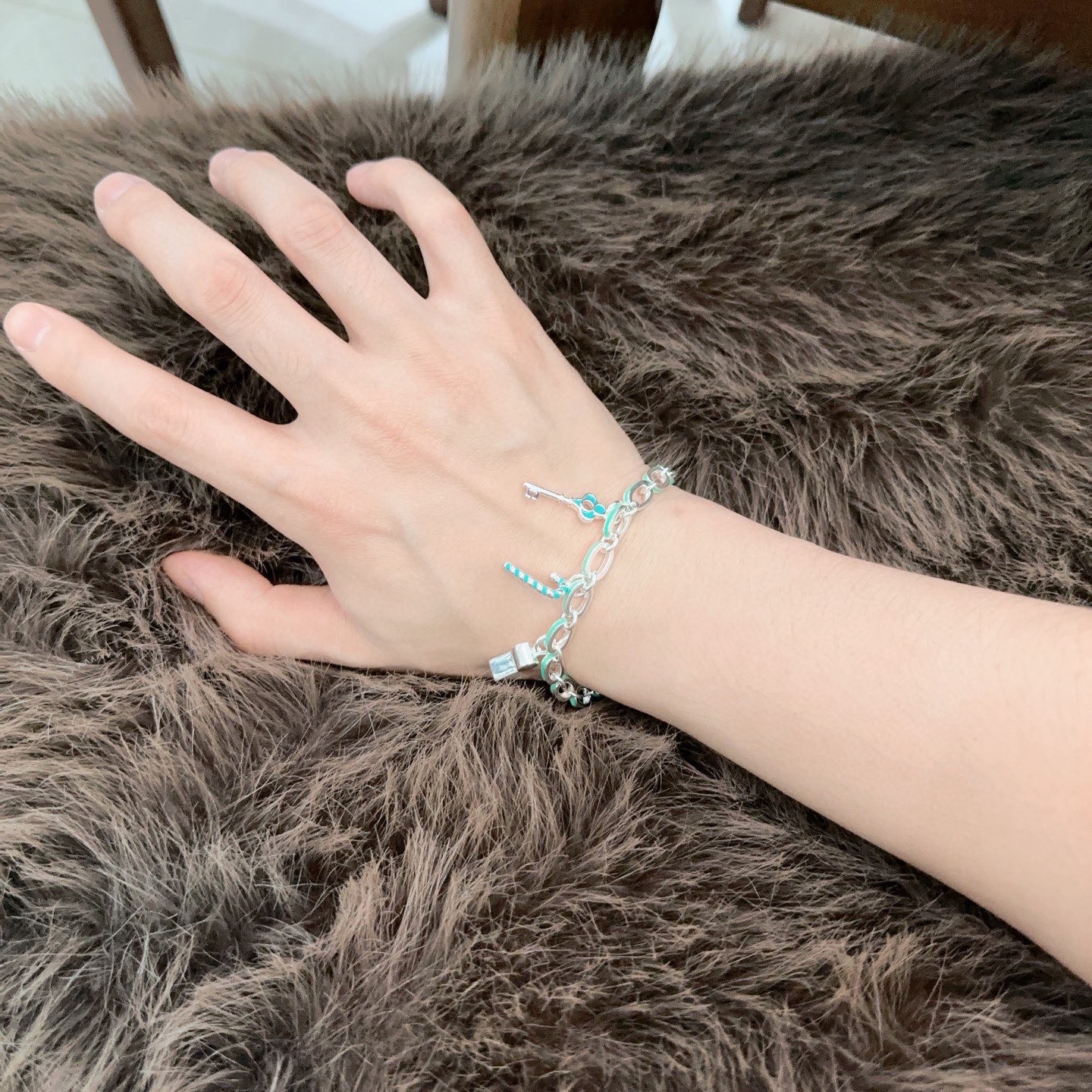 蒂芙尼手链🩵 TIFFNY&CO. 专柜精工银版本 明星同款 复古做旧风 原版复刻 纯手工打造 ～正品开