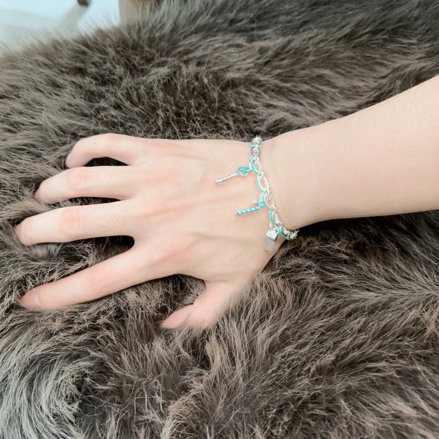 蒂芙尼手链🩵 TIFFNY&CO. 专柜精工银版本 明星同款 复古做旧风 原版复刻 纯手工打造 ～正品开