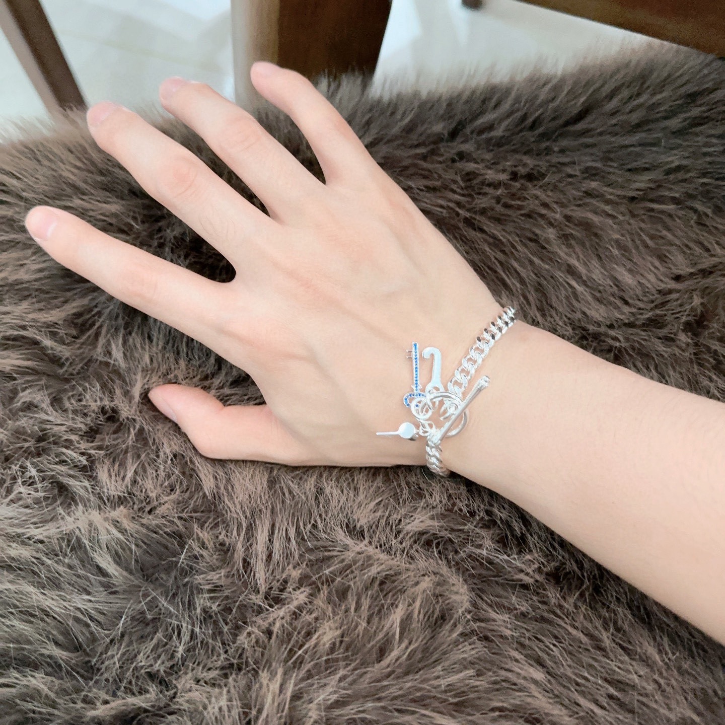 蒂芙尼手链🩵 TIFFNY&CO. 专柜精工银版本 明星同款 复古做旧风 原版复刻 纯手工打造 ～正品开