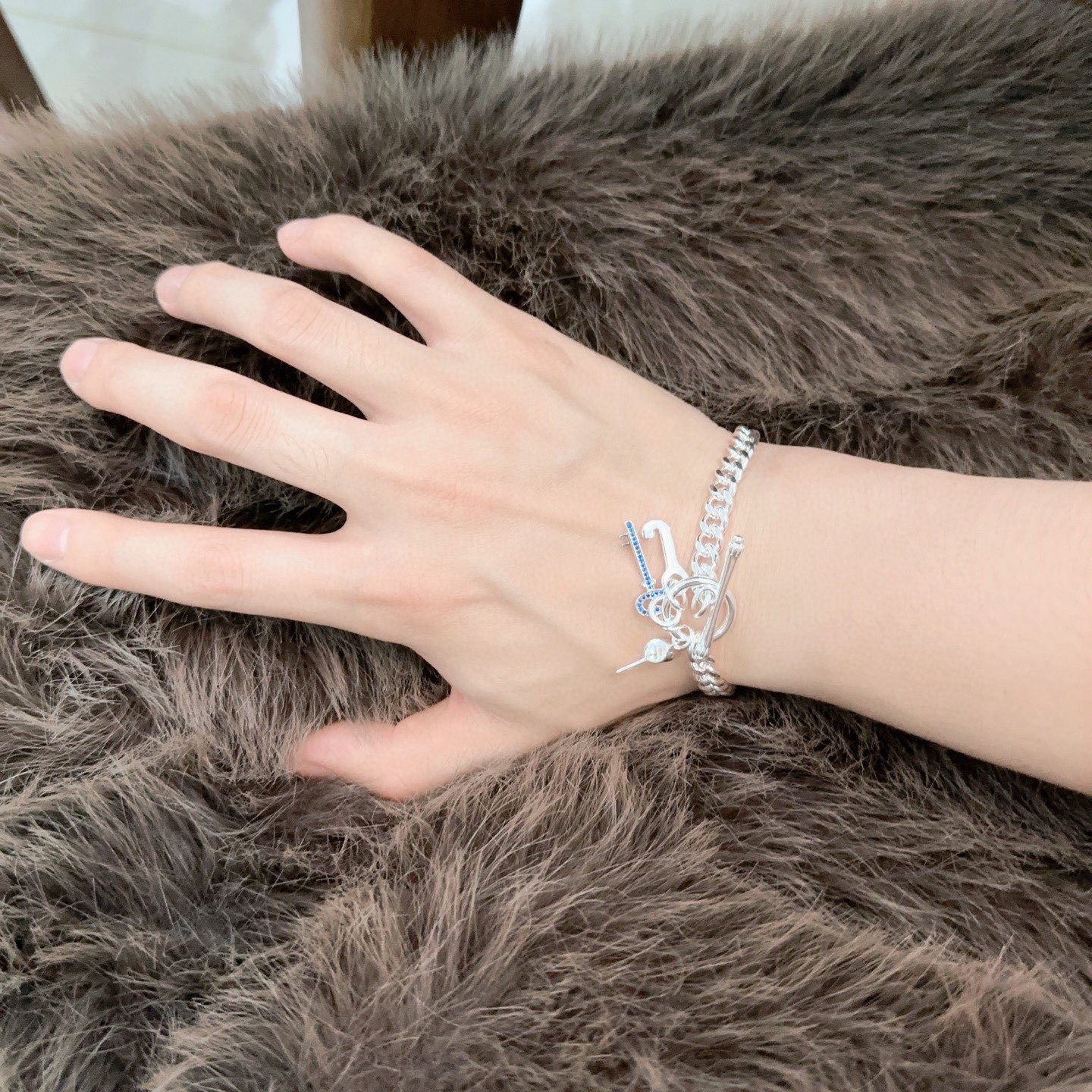 蒂芙尼手链🩵 TIFFNY&CO. 专柜精工银版本 明星同款 复古做旧风 原版复刻 纯手工打造 ～正品开